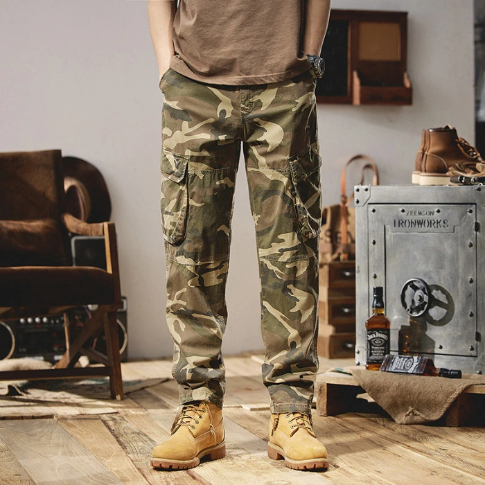 GrogeousBen  Men's Fashion Trousers Casual Trousers Men Joggers High Quality Camouflage Camping Hiking Outdoor Cargo Pant