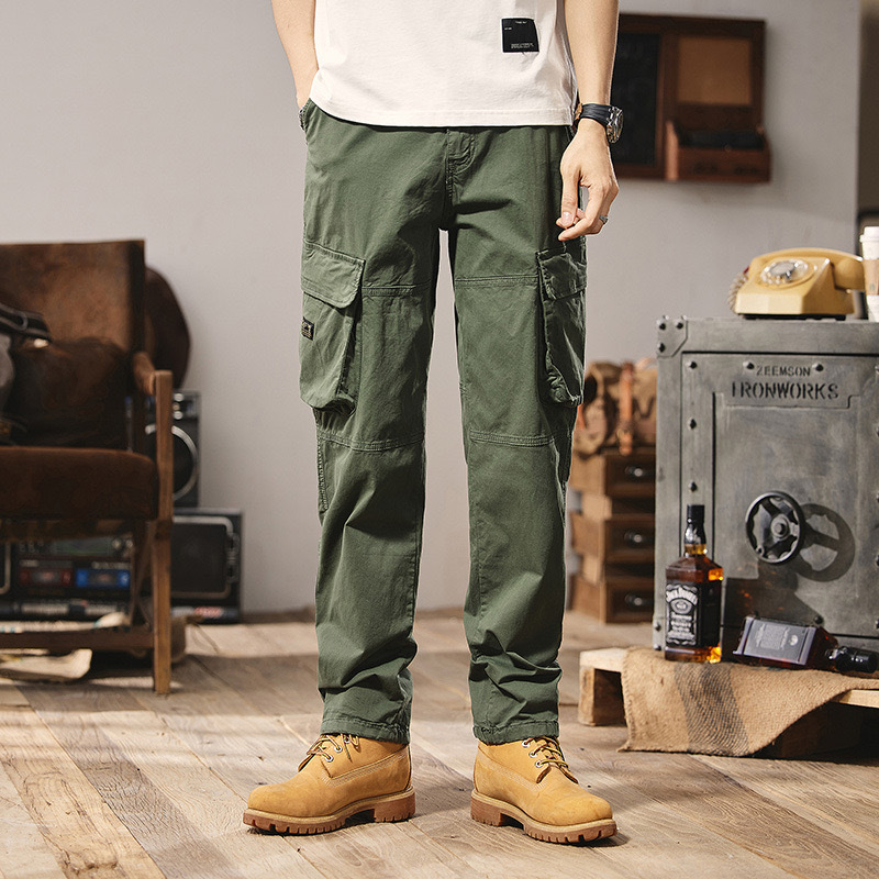 GrogeousBen  Men's Hot Design Custom Mens Joggers Multi-pocket Cargo Pants Elastic Plus Size Men's Pants & Trousers Cargo Trousers