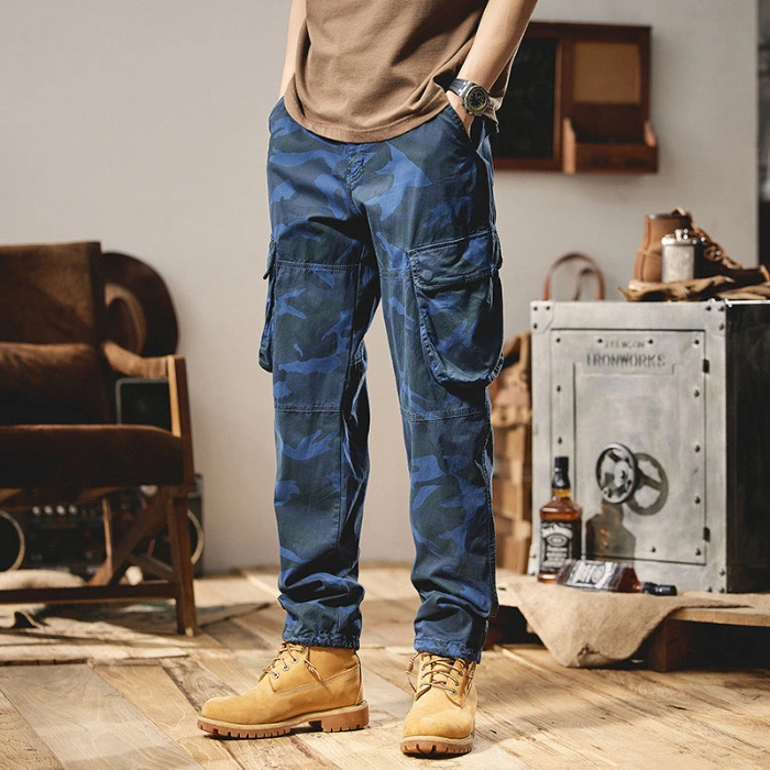 GrogeousBen  Men's Fashion Trousers Casual Trousers Men Joggers High Quality Camouflage Camping Hiking Outdoor Cargo Pant
