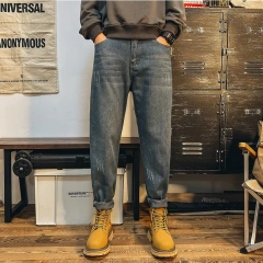 GrogeousBen  Men's  High Quality Custom Factory Prices New Collections Man Jean Pants Stacked Pants Men Jeans