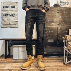 GrogeousBen  Men's  Slim Straight Long Pant Casual Men Jeans pantalon cargo