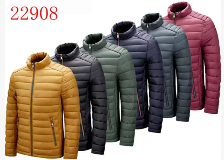 Stocks & ready to ship- Men Winter Fashion Solid Hooded Casual Warm Puffer Jacket High Quality Custom Design Men Puffer Jacket