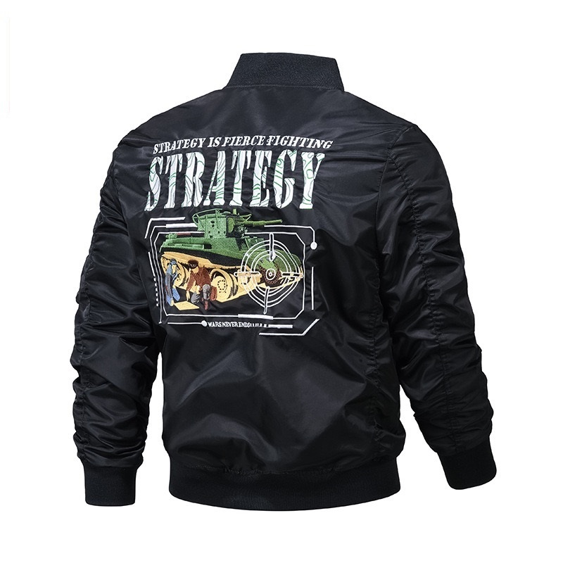 GrogeousBen  Men's jackets custom baseball jersey embroidery flight men's motorcycle bomber jacket men