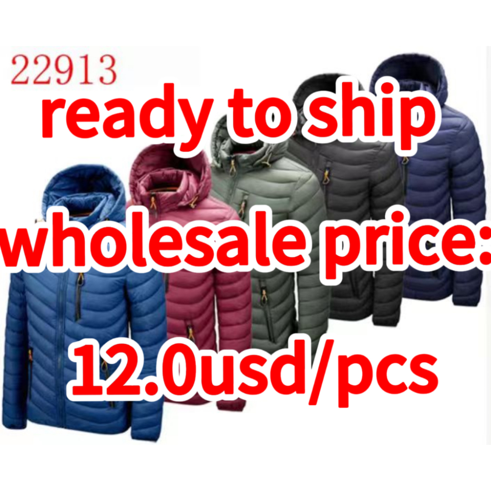 Stocks & ready to ship- Men Winter Down Coat Windbreaker Hooded Warm Jacket Undefined Outwear Lightweight Portable Casual Fashion Clothing
