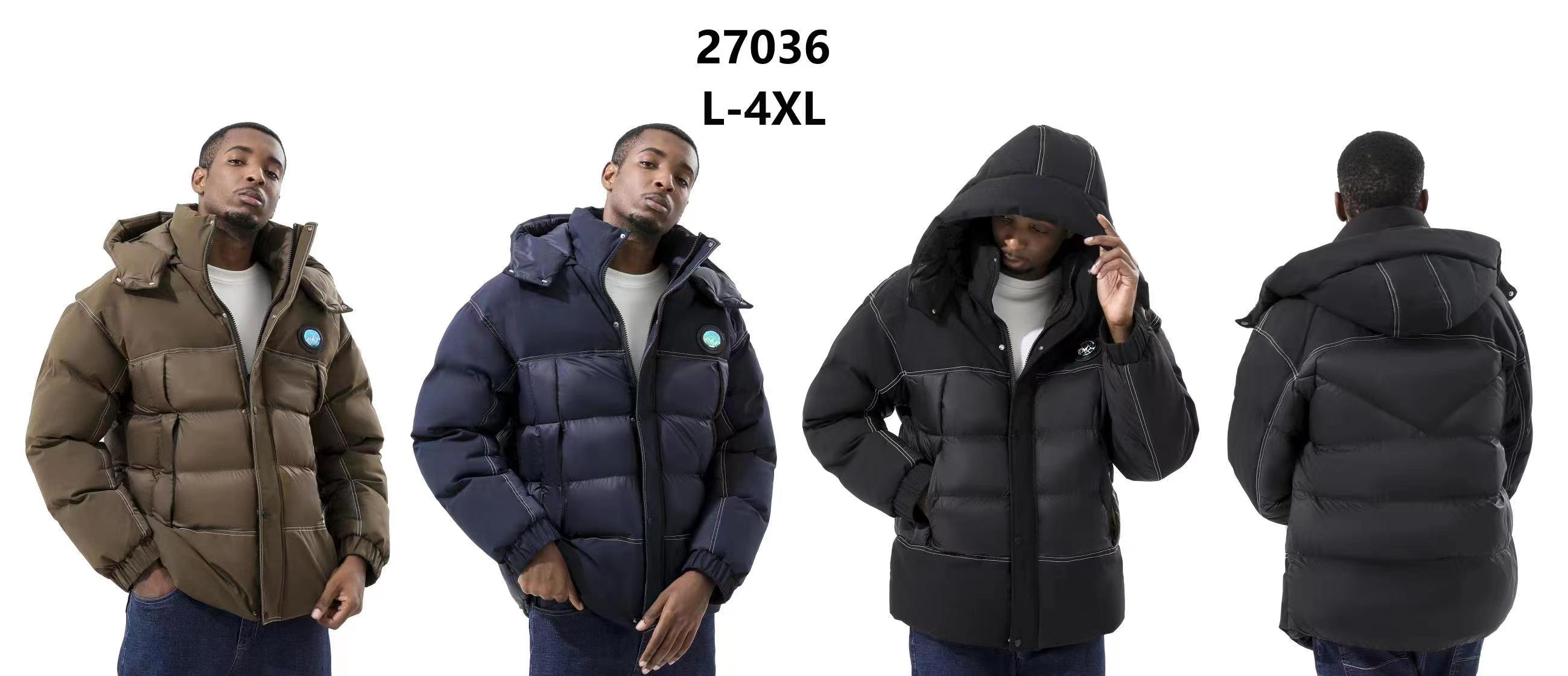 Stocks & ready to ship- Men High-quality Fashion Warm Thickened Solid Color Fluffy Duck Down Men's Down Jacket For Winter