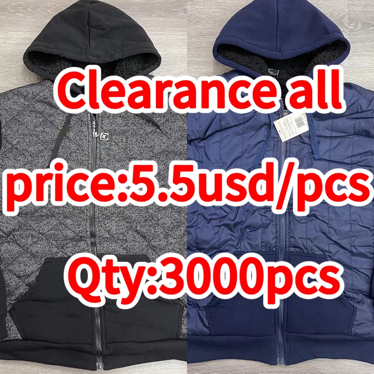 Clearance sale-  Men  High Quality Casual padded coats Winter Windproof Men  coats for Warm Outdoor Apparel wholesale