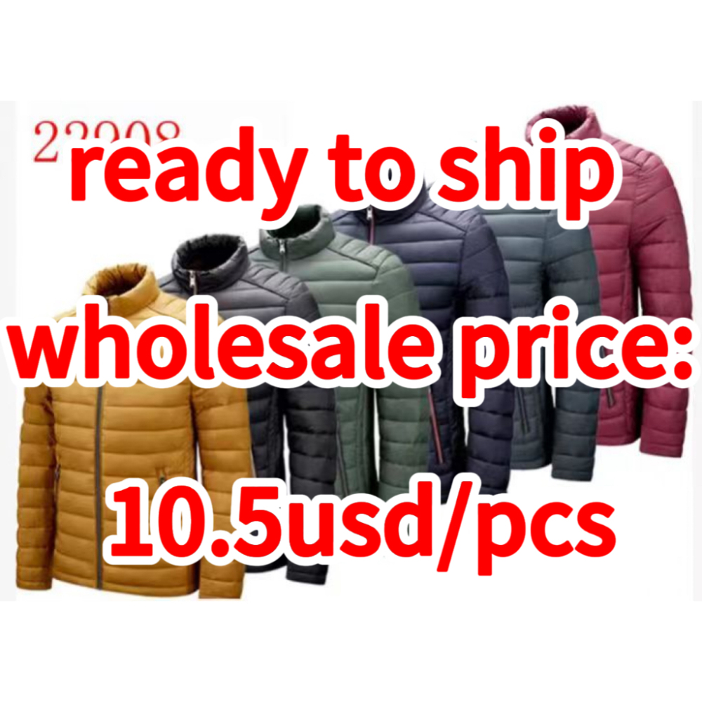 Stocks & ready to ship- Men Winter Fashion Solid Hooded Casual Warm Puffer Jacket High Quality Custom Design Men Puffer Jacket