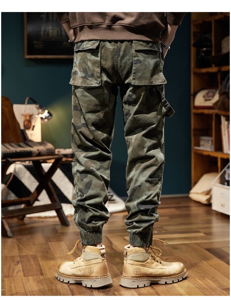 GrogeousBen  Men's Premium Pockets Jogging Blank Track Mens Cargo Pants Custom Sweatpants Trousers For Men American Vintage Cargo Pants