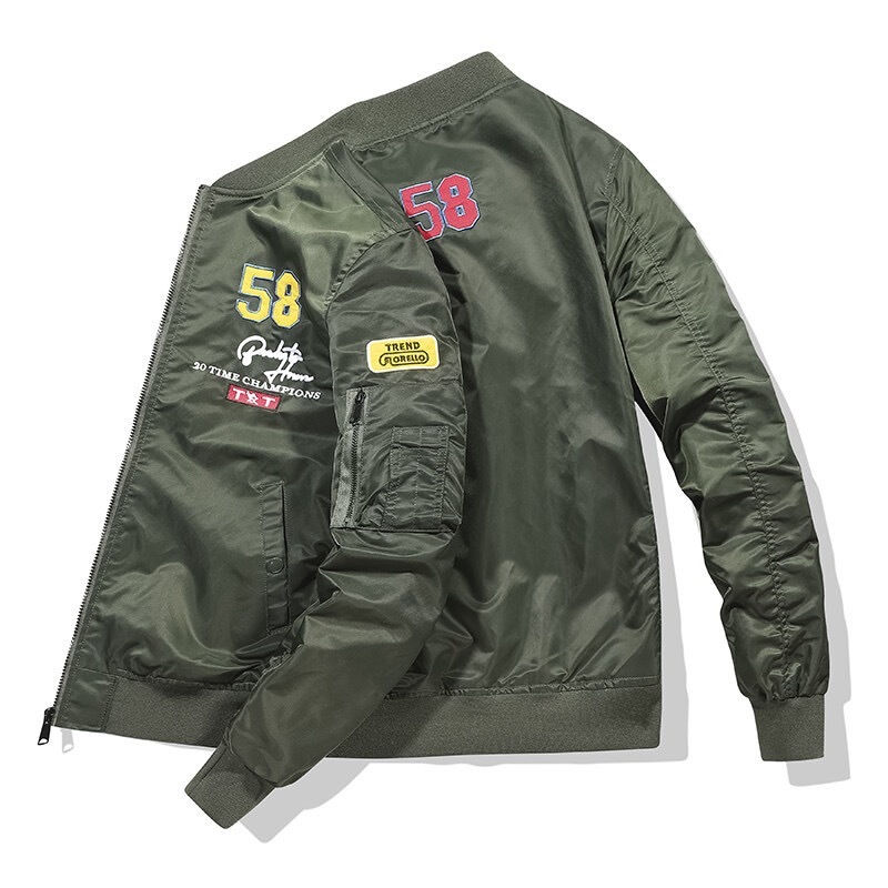 GrogeousBen  Men's Embroidery Men Plus Size Custom Letterman Leather Jackets Streetwear Square Collar Coat Bomber Men's Varsity Jackets
