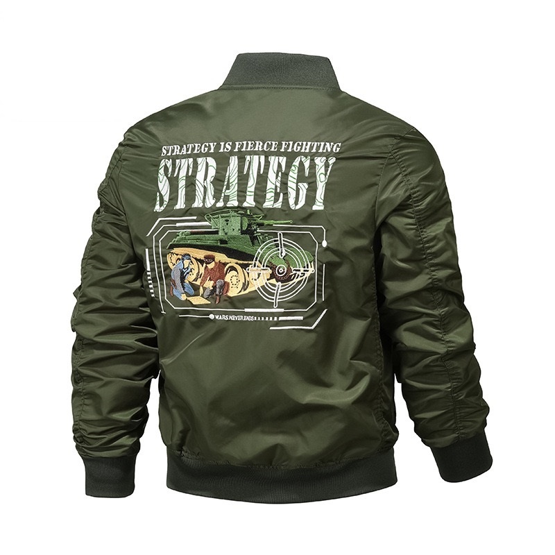 GrogeousBen  Men's jackets custom baseball jersey embroidery flight men's motorcycle bomber jacket men