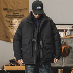 GrogeousBen  Men's American-style work down jacket for men, thickened for outdoor commuting, keeping warm and insulating coat.