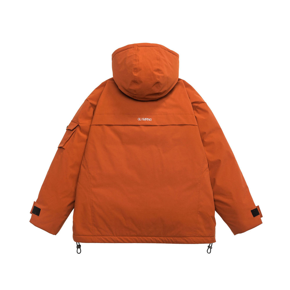 GrogeousBen  Unisex  New autumn and winter new plus size men's hooded workwear down jacket.