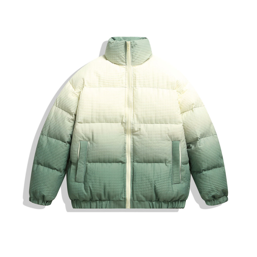 GrogeousBen  Unisex  winter stand collar spliced workwear down cotton jacket men's thickened bread coat high-end cotton overcoat