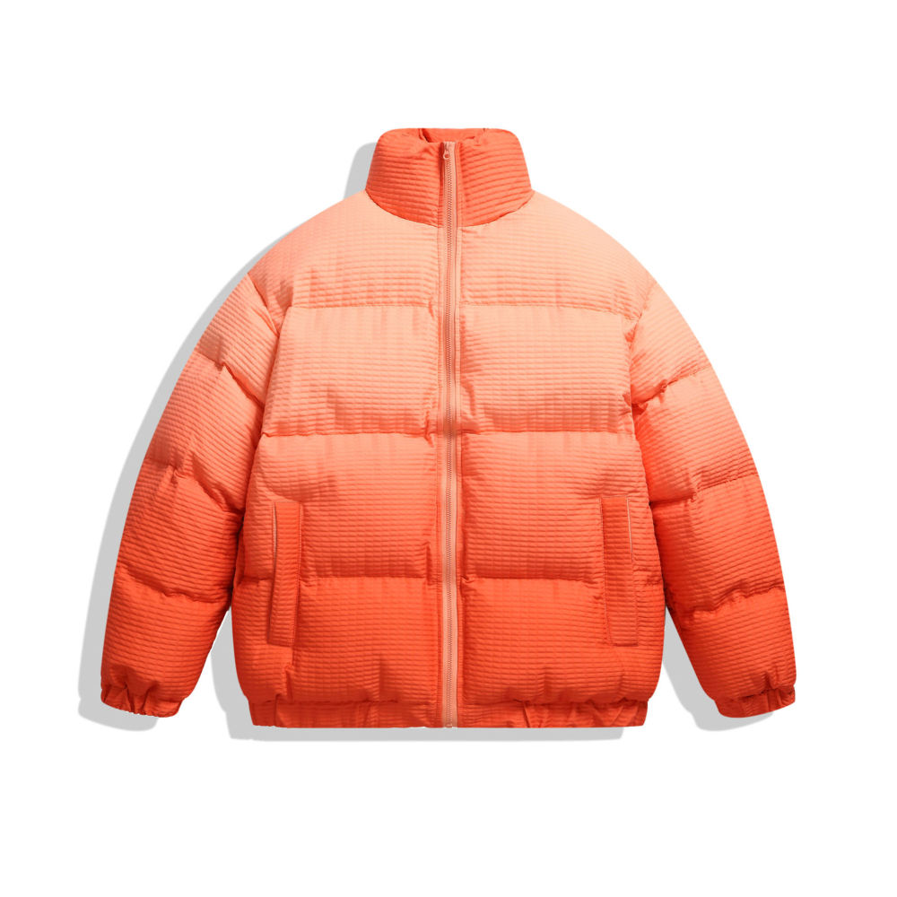GrogeousBen  Unisex  winter stand collar spliced workwear down cotton jacket men's thickened bread coat high-end cotton overcoat