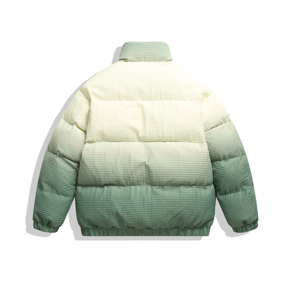 GrogeousBen  Unisex  winter stand collar spliced workwear down cotton jacket men's thickened bread coat high-end cotton overcoat
