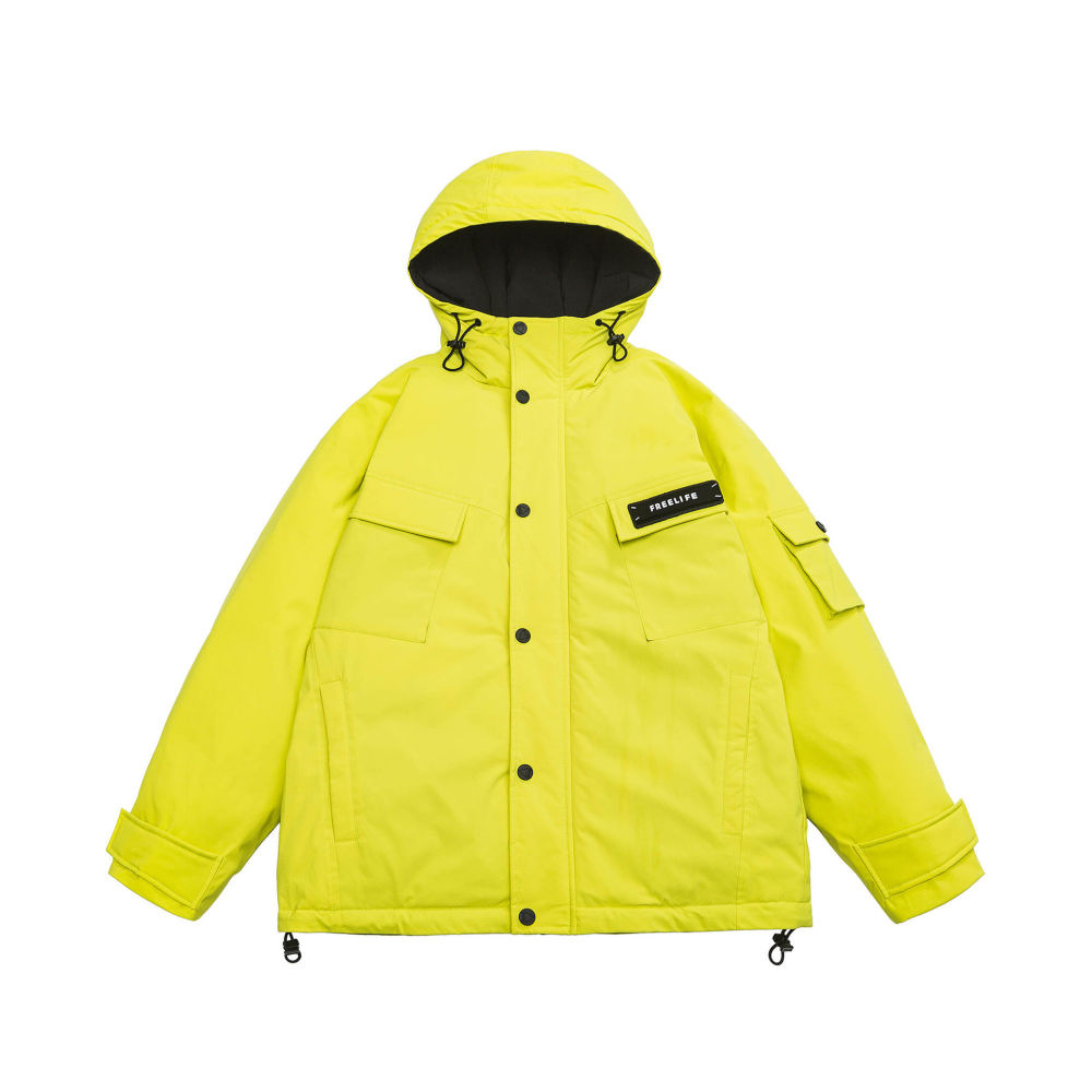GrogeousBen  Unisex  New autumn and winter new plus size men's hooded workwear down jacket.