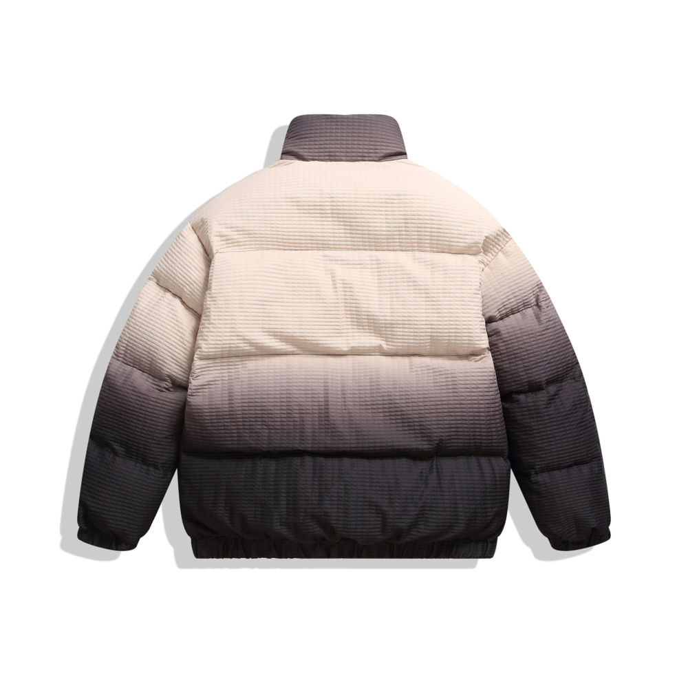 GrogeousBen  Unisex  winter stand collar spliced workwear down cotton jacket men's thickened bread coat high-end cotton overcoat
