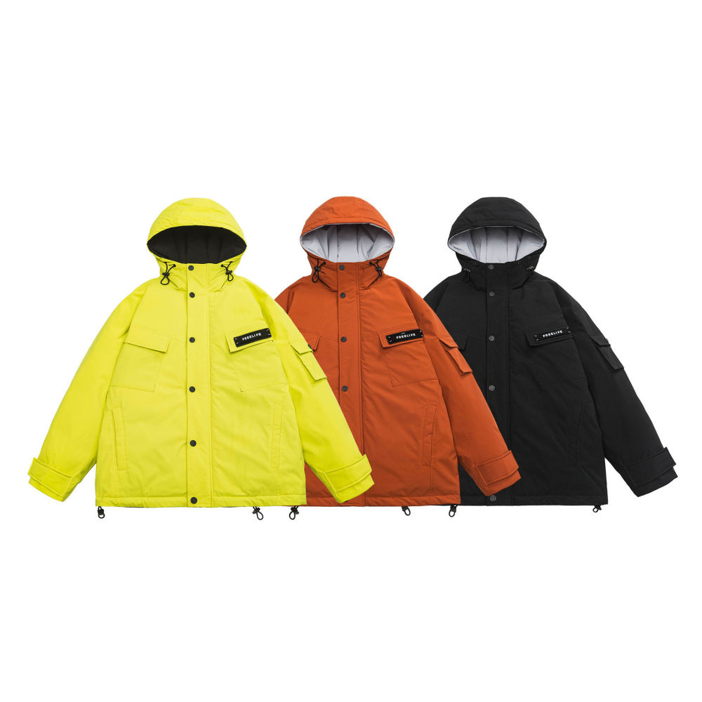 GrogeousBen  Unisex  New autumn and winter new plus size men's hooded workwear down jacket.