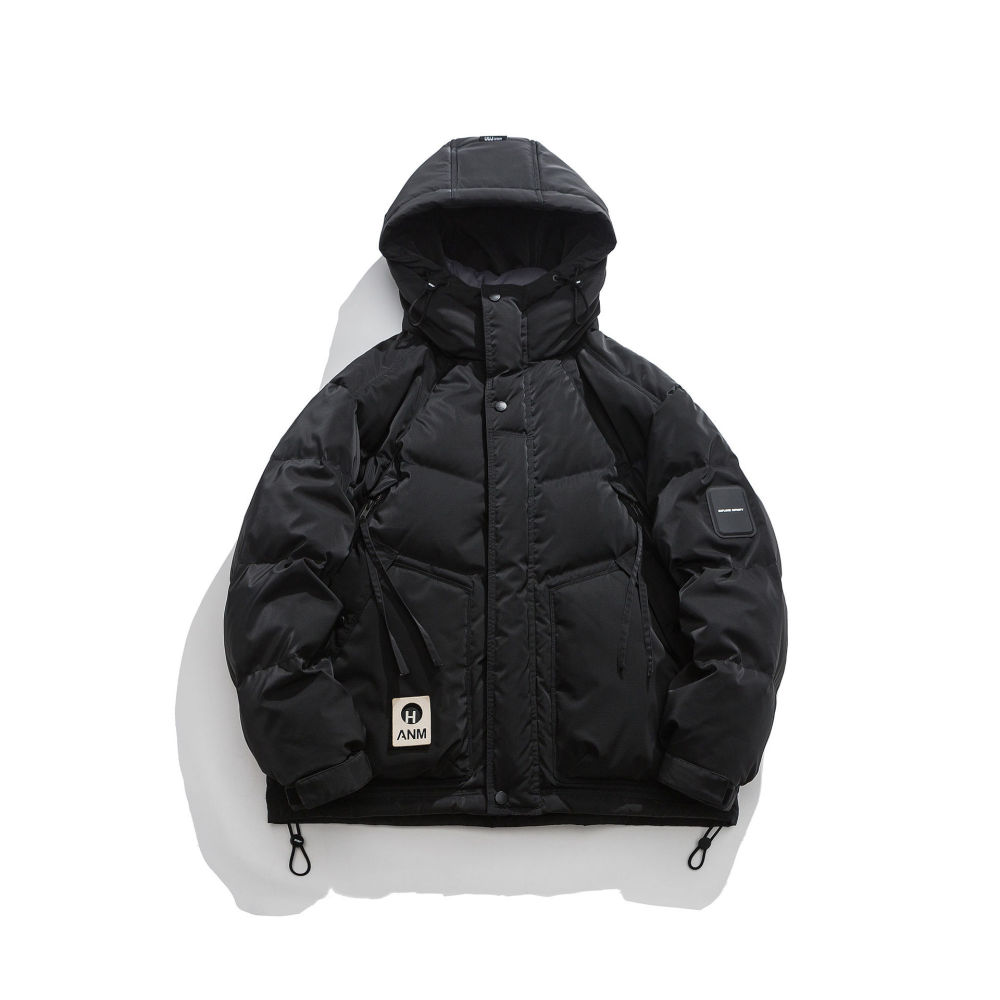 GrogeousBen  Unisex Outdoor mountaineering hooded down jacket men's  white duck down winter thickened warm couple