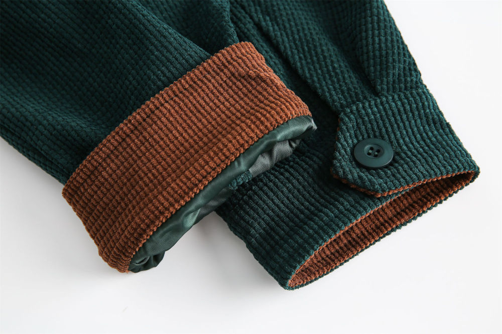 GrogeousBen  Unisex Autumn new corduroy workwear Detroit jacket men multi-pocket waffle grid Japanese retro coat.