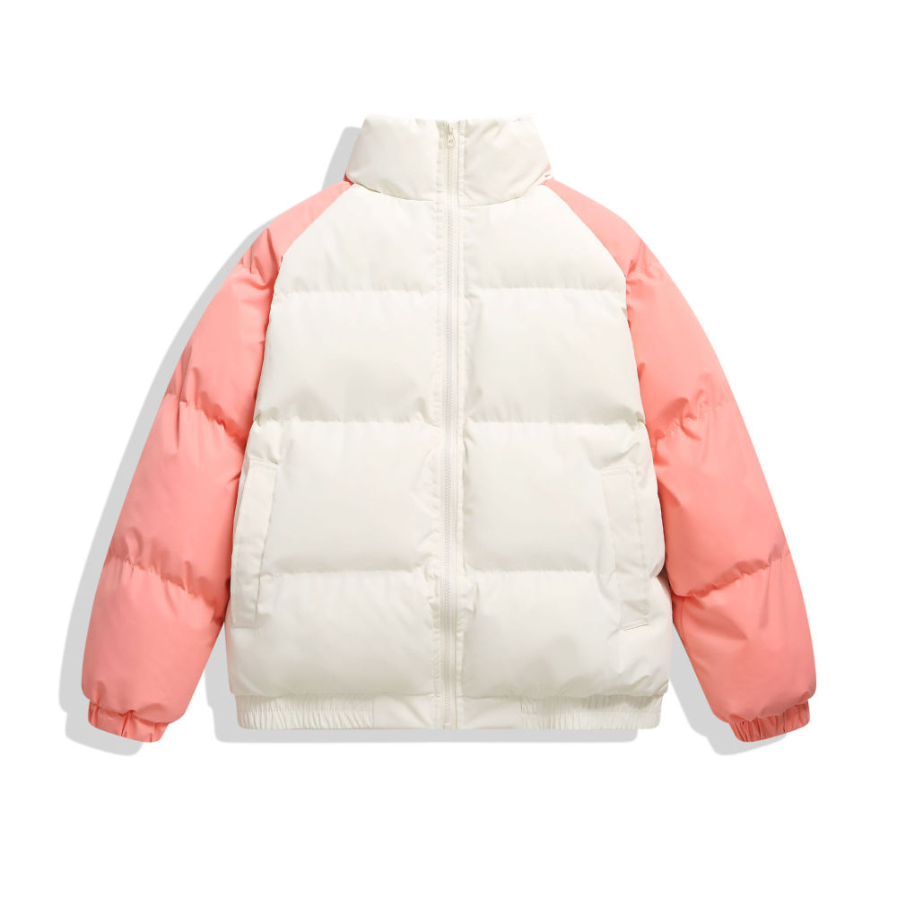 GrogeousBen  Unisex Shoulder-padded cotton coat  thickened winter jacket with windproof and waterproof down cotton.