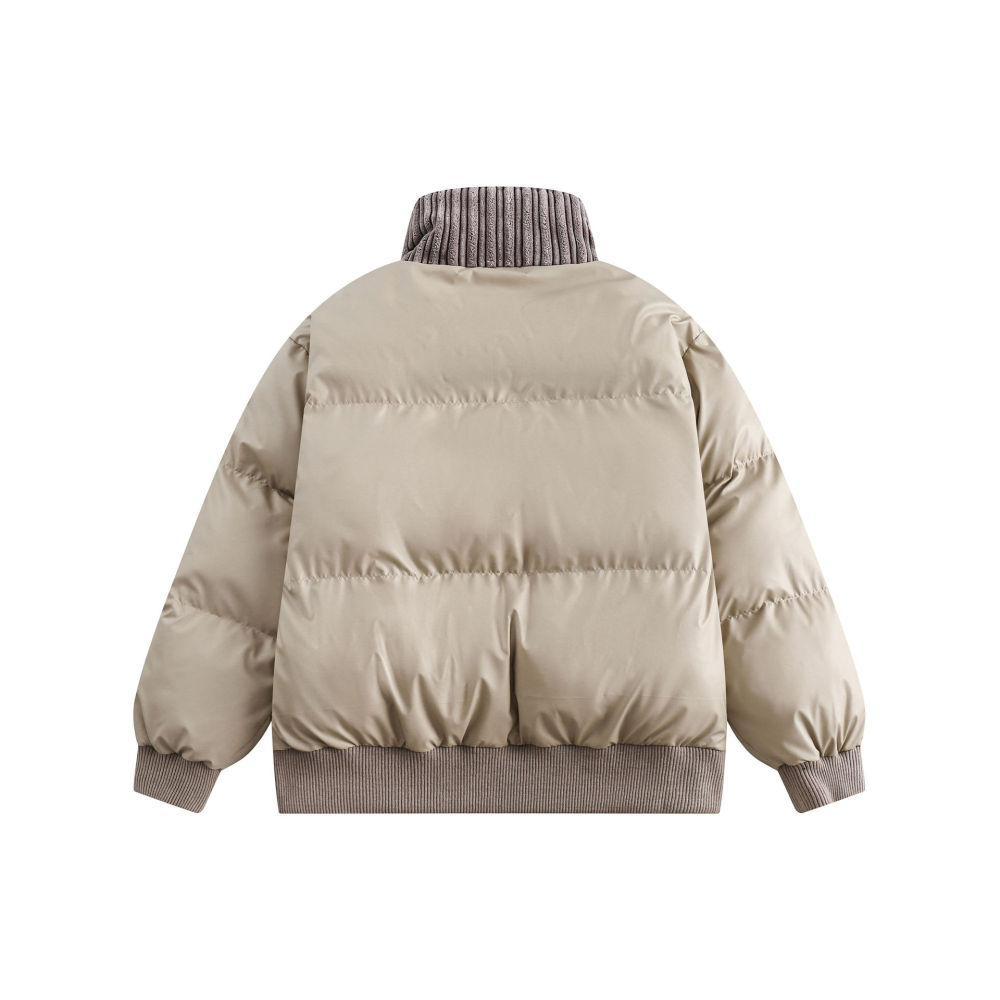GrogeousBen  Unisex Winter retro thick warm bread coat cotton coat  tide brand loose versatile couple cotton coat jacket