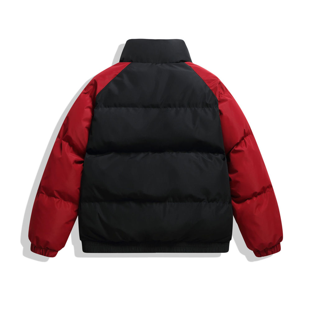 GrogeousBen  Unisex Shoulder-padded cotton coat  thickened winter jacket with windproof and waterproof down cotton.