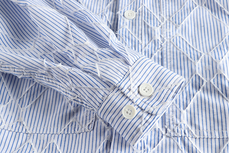 GrogeousBen  Men's Casual shirt with textured fabric for men, new trendy and handsome loose shirt for autumn.