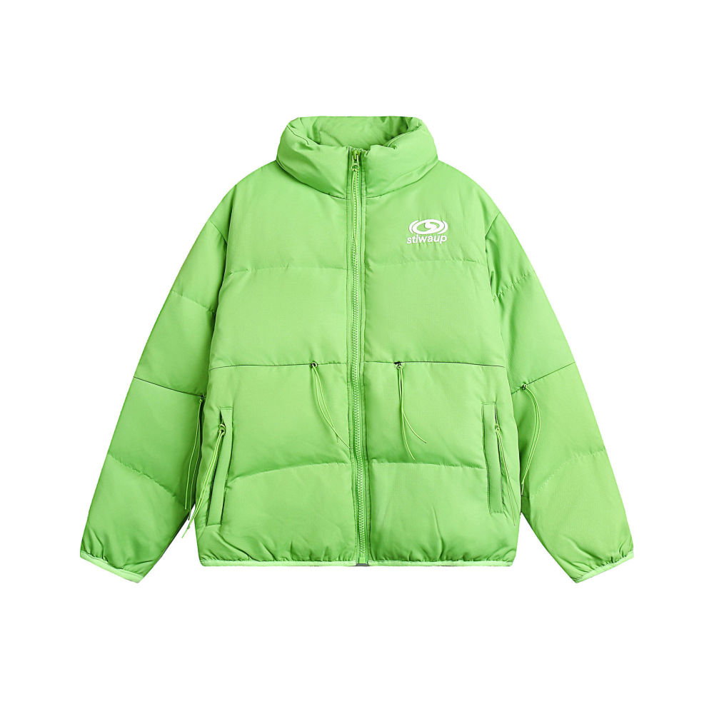GrogeousBen  Unisex Winter American-style multi-functional zipper down jacket Duck down warm jacket for street and casual wear.