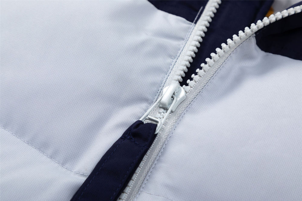 GrogeousBen  Unisex American retro spliced letter embroidery cotton coat female winter cotton clothes cotton jacket