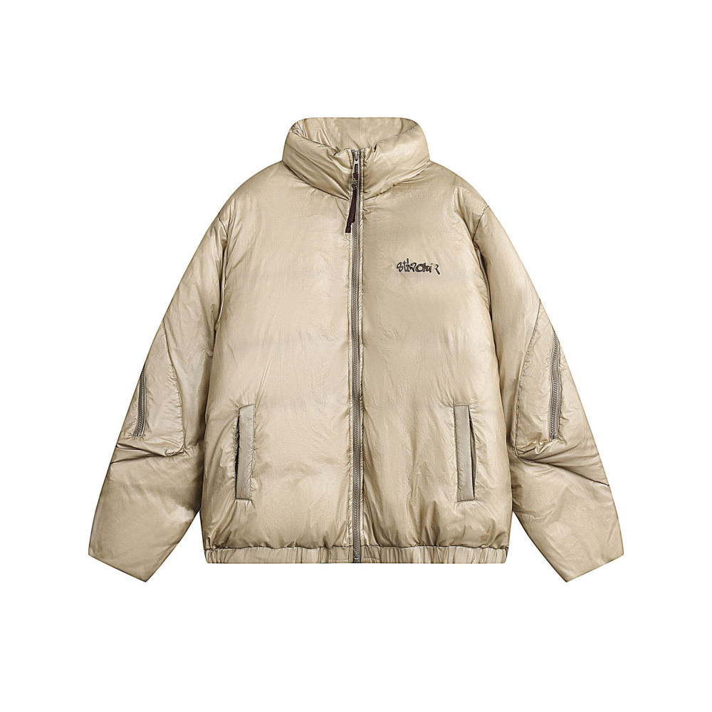 GrogeousBen  Unisex  Winter American fashion down jacket men street hip-hop  white duck down warm coat.