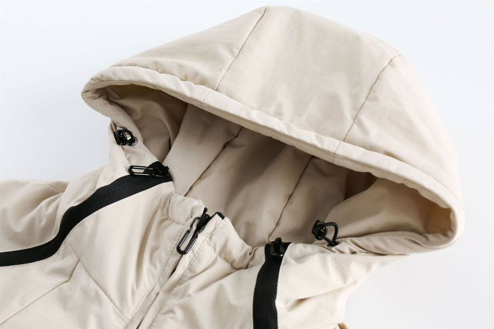 GrogeousBen  Unisex Winter original casual padded assault jacket loose niche mountain series simple cotton coat