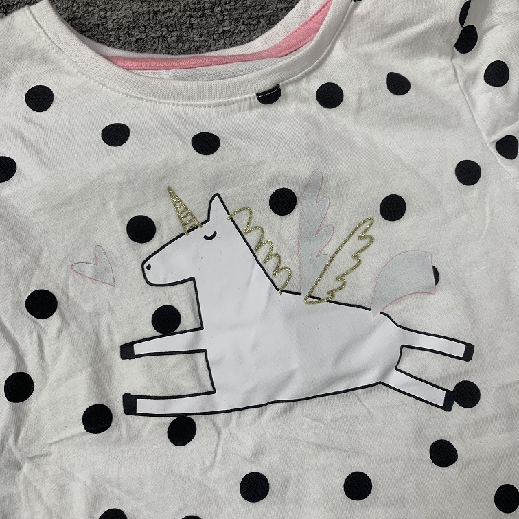Clearance sale-  Girls New Fashion Summer Children's Top 100% Cotton Short Sleeve O-Neck T-shirt Polka Dot Print Cotton Girls T-shirt