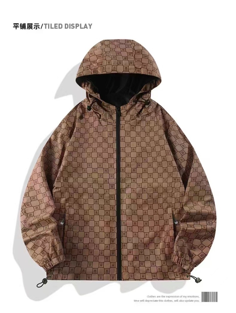 Clearance sale-  Men's  high Quality OEM Stander Collar With Unisex Size Waterproof Lightweight Windbreaker Jacket Mens Blank Windbreaker