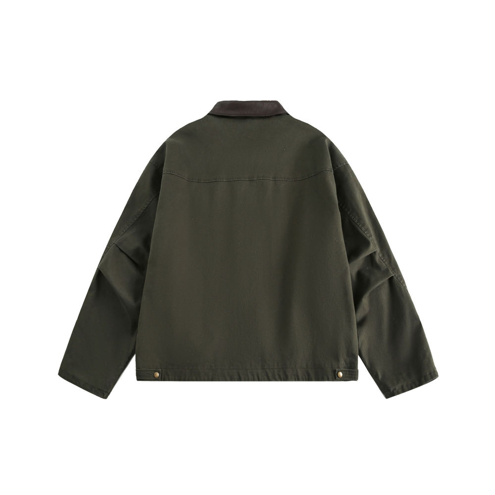 GrogeousBen   Unisex American retro casual simple spring coach jacket ruffian handsome cargo wind men loose fashion brand coat
