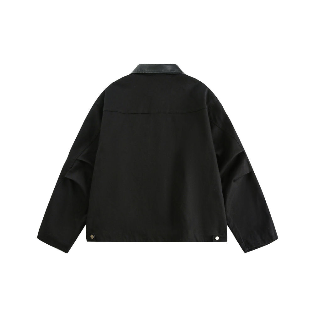 GrogeousBen   Unisex American retro casual simple spring coach jacket ruffian handsome cargo wind men loose fashion brand coat