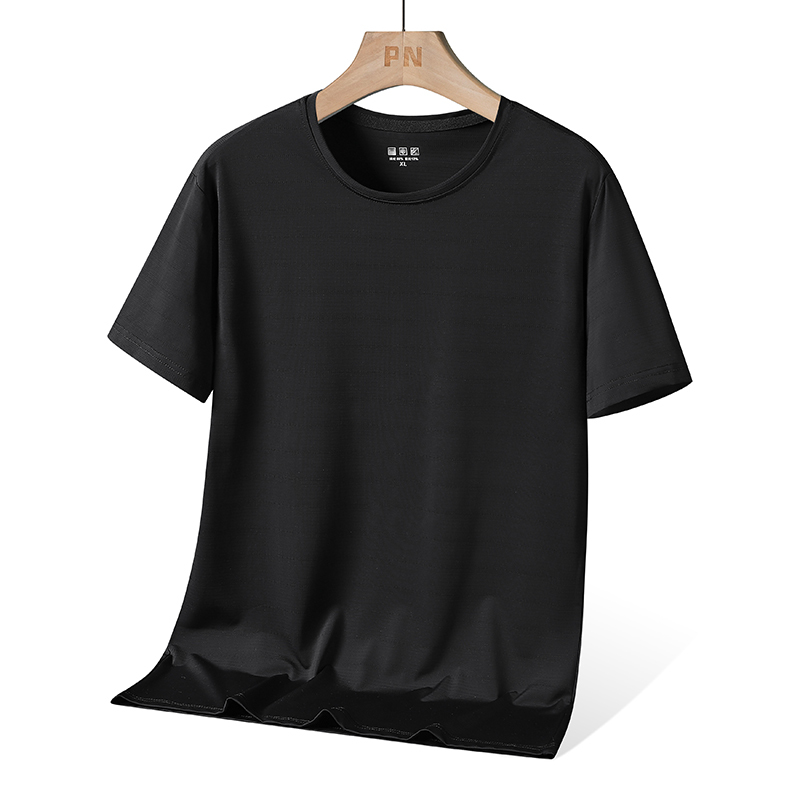 GrogeousBen men's new short sleeve T-shirt Soft fabric breathable elastic men's T-shirt without deformation