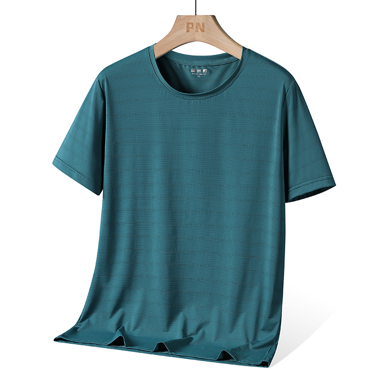 GrogeousBen men's new short sleeve T-shirt Soft fabric breathable elastic men's T-shirt without deformation
