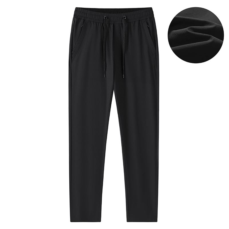 GrogeousBen2024 men's pants Summer light casual stretch lightweight tracksuit pants stretch straight leg pants for men