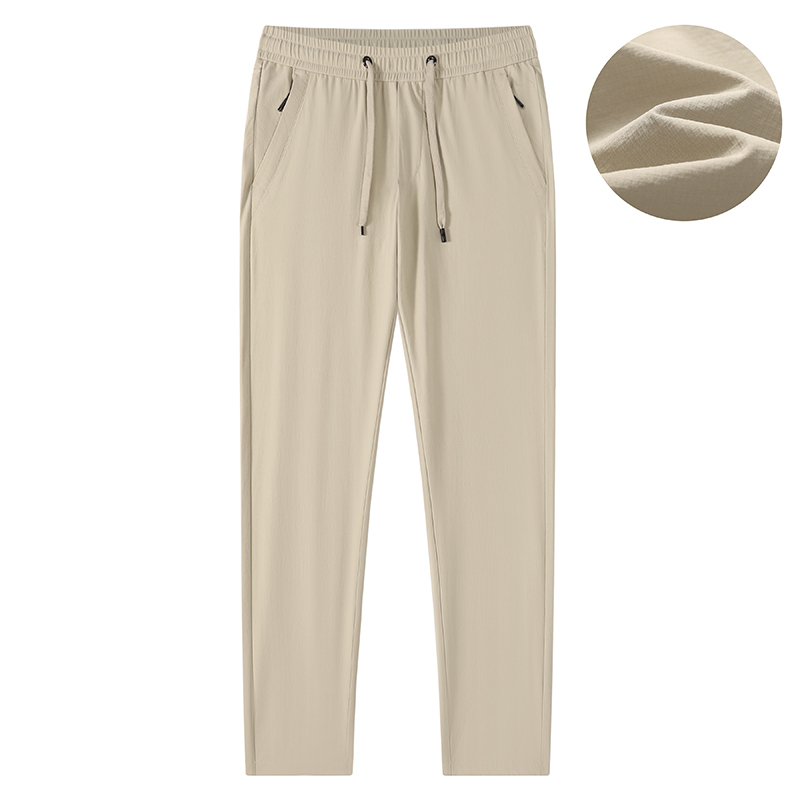 GrogeousBen2024 men's pants Summer light casual stretch lightweight tracksuit pants stretch straight leg pants for men