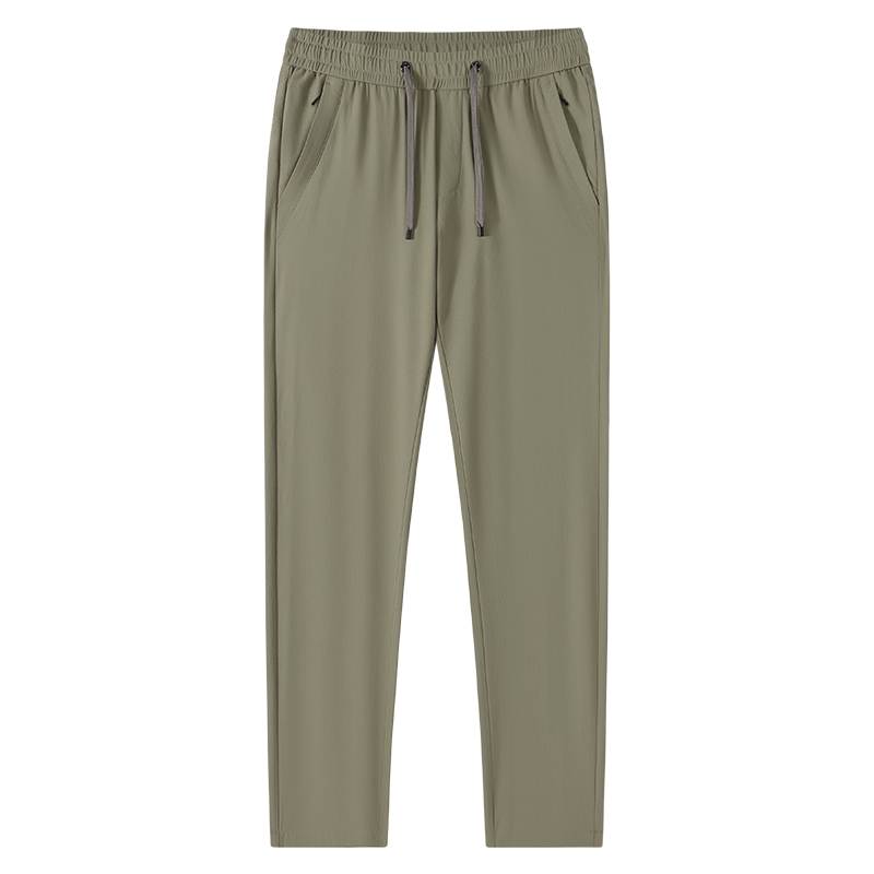 GrogeousBen2024 men's pants Summer light casual stretch lightweight tracksuit pants stretch straight leg pants for men