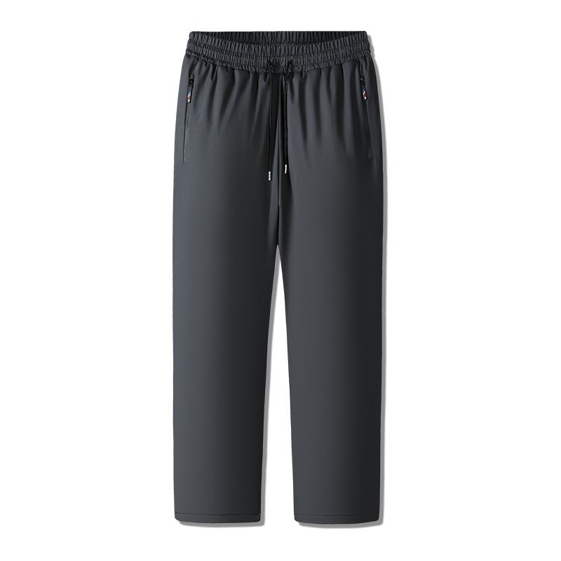 GorgeousBen Men wear warm and fleece-thickened graphene cotton pants in winter