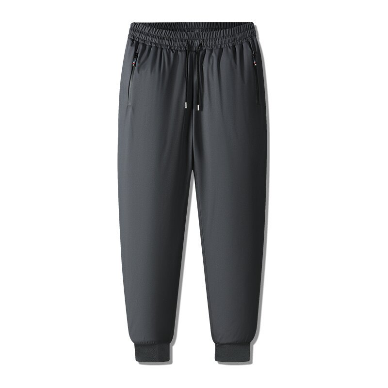 GorgeousBen Men wear warm and fleece-thickened graphene cotton pants in winter