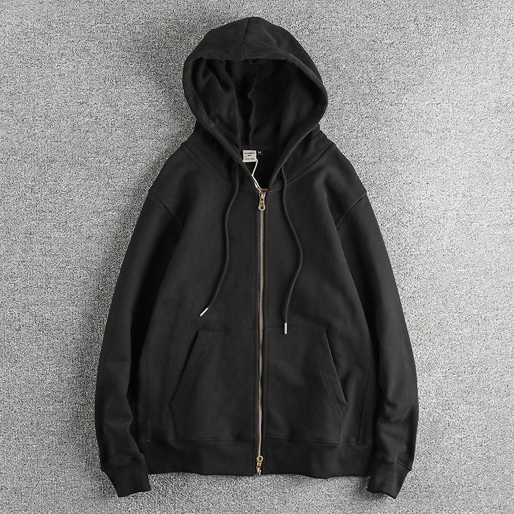 GorgeousBen Add fleece thick hoodie men's new autumn and winter heavy fabric cardigan coat