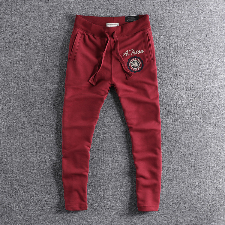 GorgeousBen Autumn fit straight tripe wool underwear fashion foreign trade original single men's casual trousers