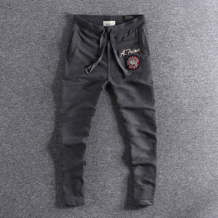 GorgeousBen Autumn fit straight tripe wool underwear fashion foreign trade original single men's casual trousers