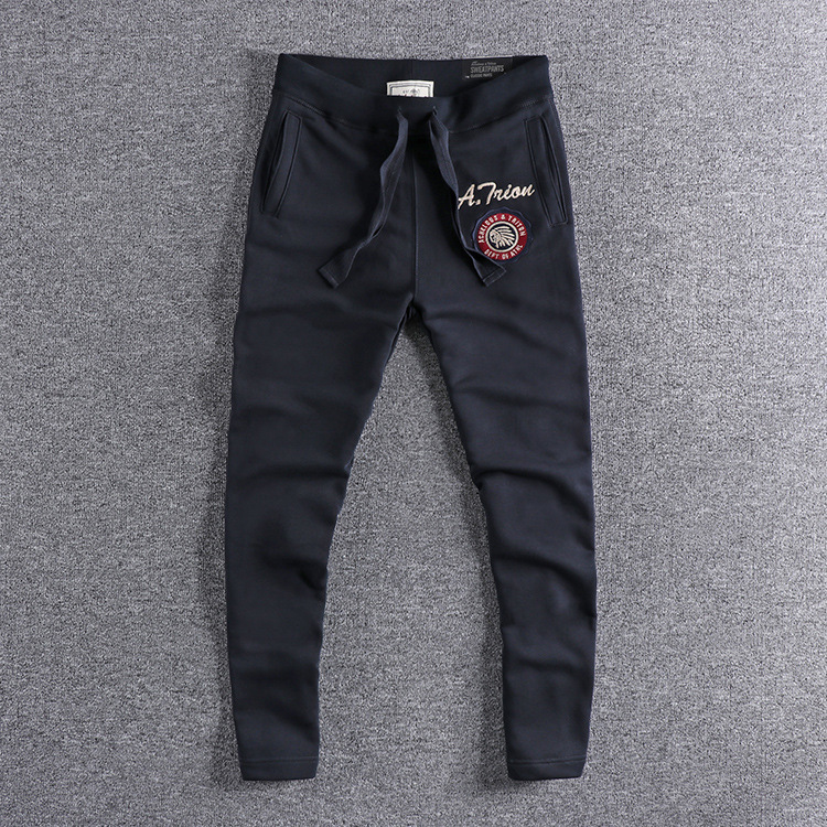 GorgeousBen Autumn fit straight tripe wool underwear fashion foreign trade original single men's casual trousers