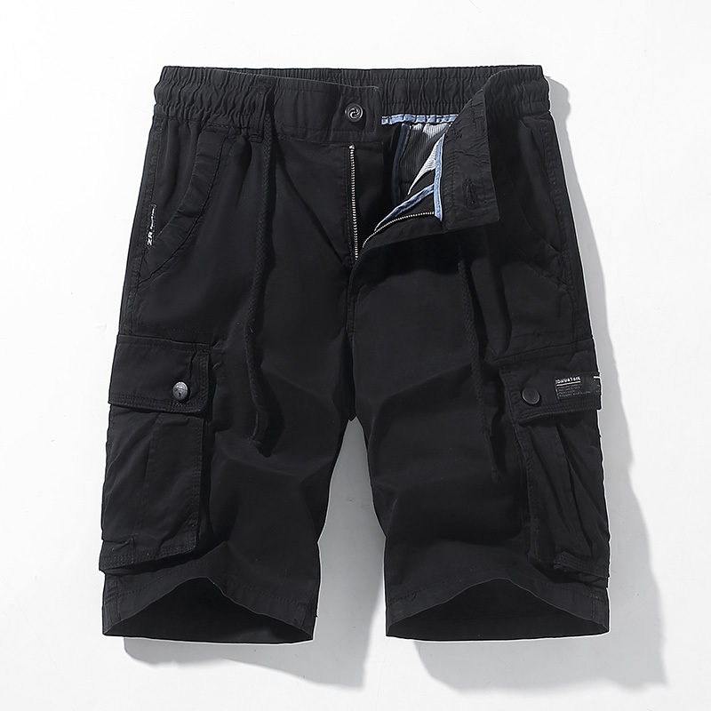 GorgeousBen Men's Summer Casual Sports Big Pockets Shorts Men Blank Knee Length Bulk Shorts