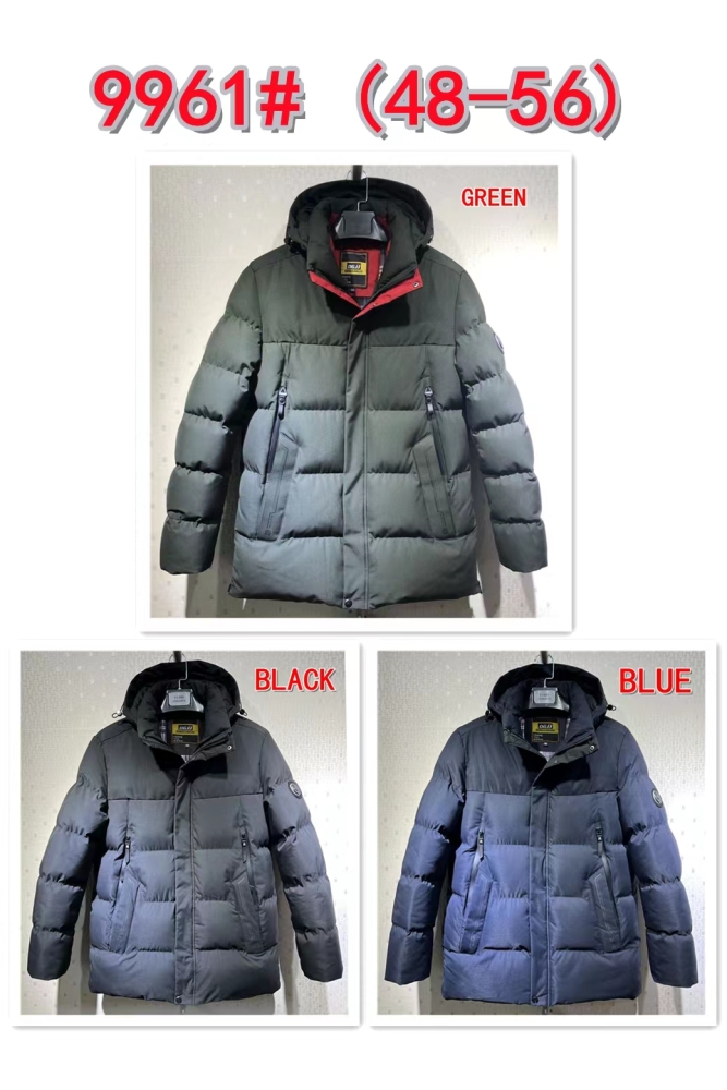 Stocks & ready to ship- Men Hot Fashion Hooded Winter Coat Men Thick Warm Mens Winter Jacket Windproof  Parka