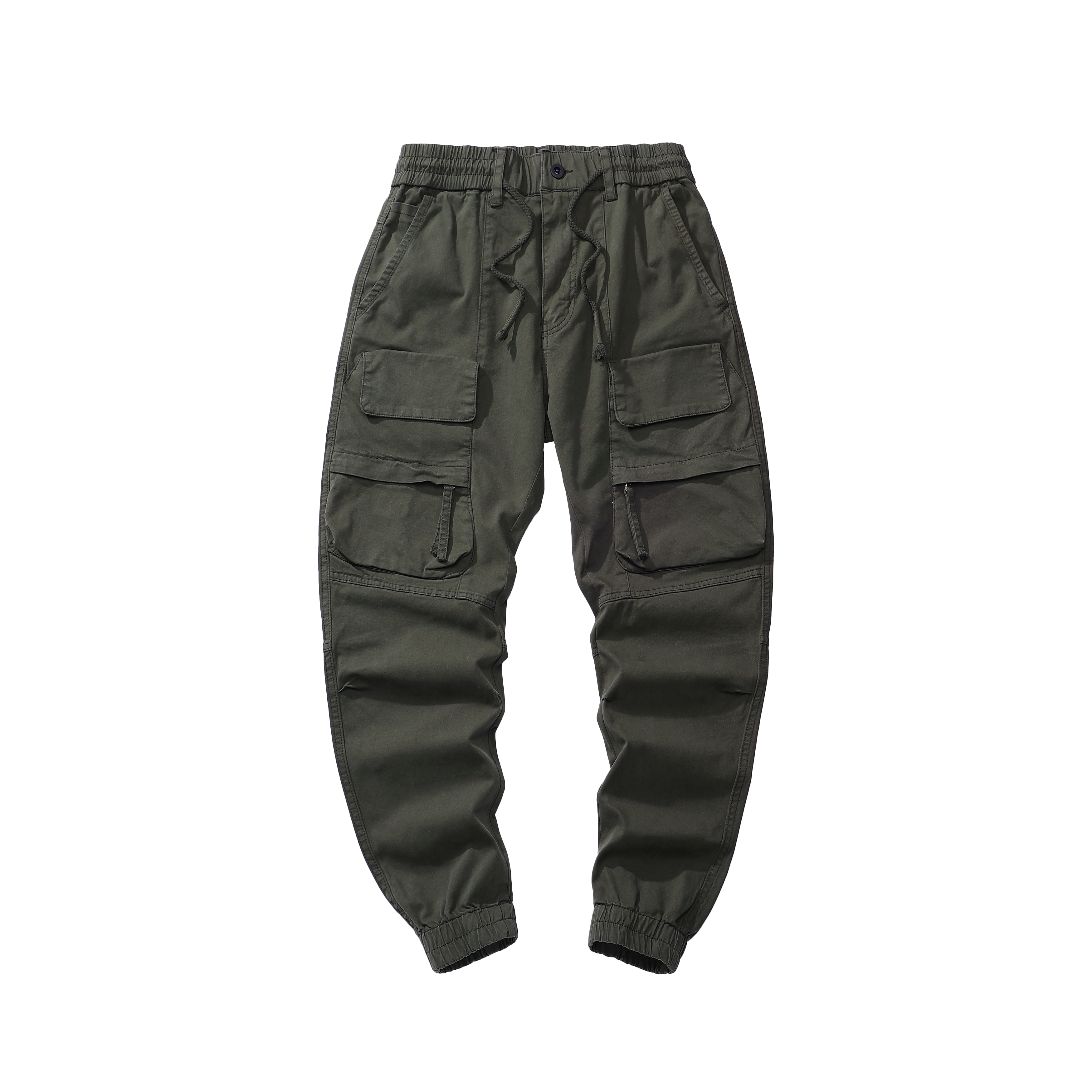 GorgeousBen Men's high quality men plain blank heavyweight fleece cargo sweatpants voeralls outfits
